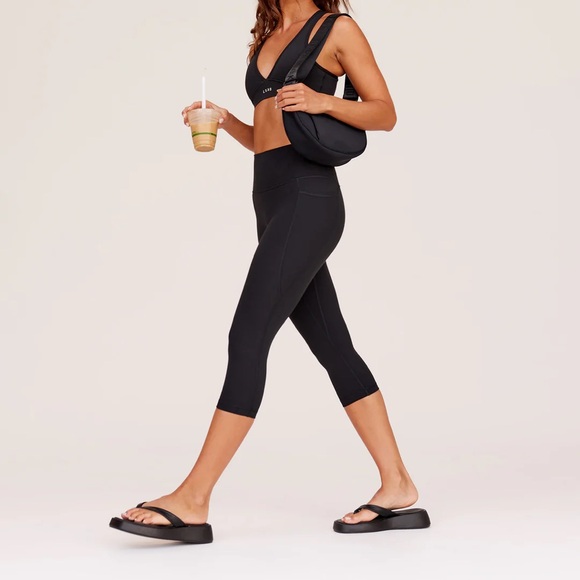 Lskd Pants - LSKD Fusion Ultra High-Rise 3/4 Legging Pockets Black / XS NEW WITH TAGS NWT